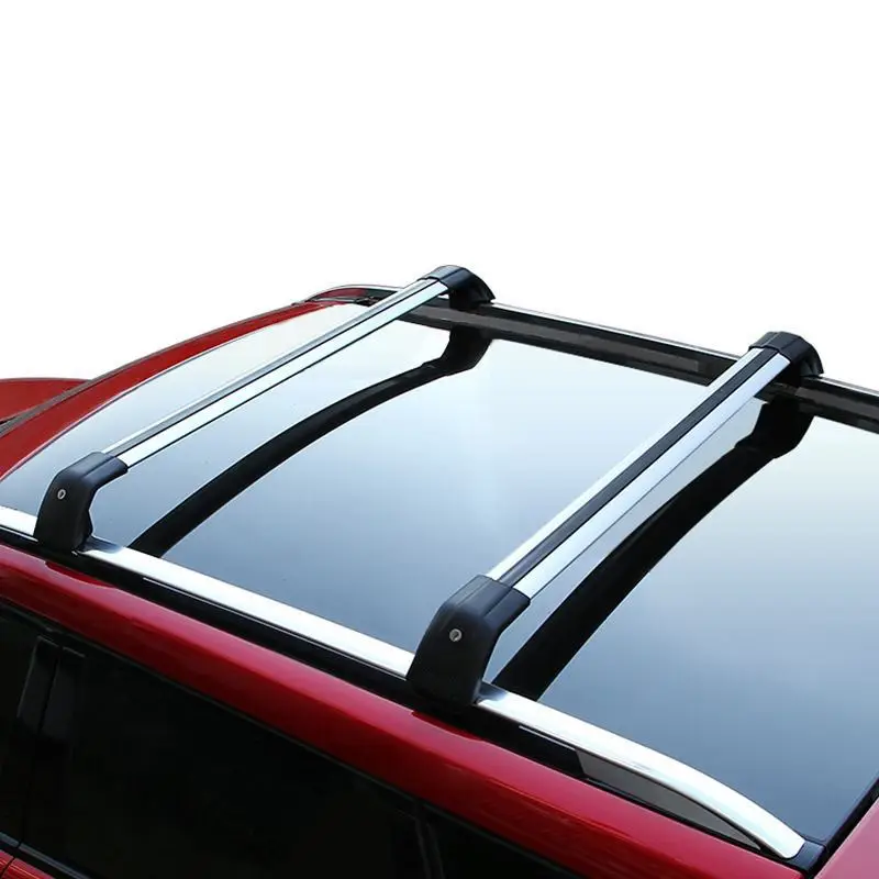 Universal A Pair Silver/Black Aluminium Alloy Roof Rack Crossbar for SUV Car Auto Body Parts Cross Bar Top Rails Bar