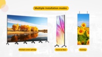 Pantalla LED Inteligente Serie G-T5, Doble Cara, Interior, 750x2000mm, Pantalla Vertical Móvil de Alta Gama, P1.25/1.56/1.9/2.5/2.6/2.9