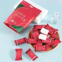 Serviettes de bain compressées, lingettes de spa, accessoires de salle de bain, serviettes de plage compactes en viscose, serviettes jetables mini plates pour la maison et l'hôtel