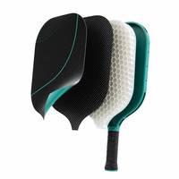 Raquette de pickleball Lingjun, design minimaliste en grille, fibre de carbone brute T700, 16 mm, norme USAPA, raquette professionnelle personnalisée pour adultes, entraînement
