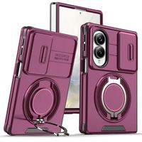360 °   Étui de téléphone magnétique pliable avec support rotatif pour Samsung Galaxy Z Fold 8 Ultra Flip 7, protection anti-chute et antichoc