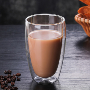<span class=keywords><strong>Hot</strong></span> <span class=keywords><strong>sale</strong></span> high borosilicate double glass water cup milk coffee cup - Product Image 5