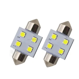 Perfect LED F2WORLD Led Dome light 31MM festoon bulbs 3030 4SMD canbus Error Free for License number Plate light