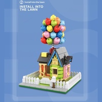 Dekai DK7025 Blocs de construction en plastique ABS sur le thème de la nature, maison suspendue en forme de ballon, jouet de construction pour bébés, puzzle