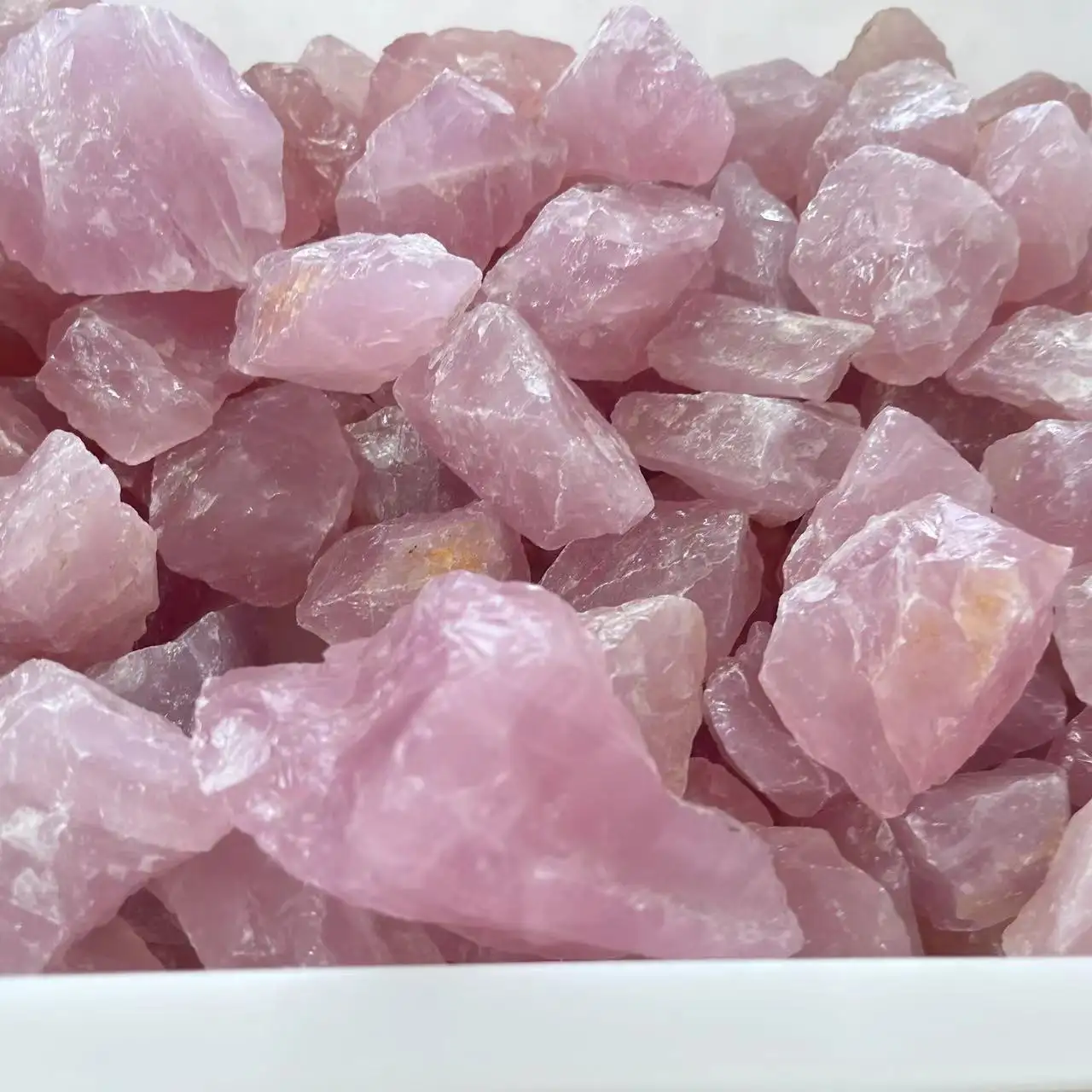 Bulk Wholesale Beautiful Rough Crystal Healing Stone Natural Rose Quartz Raw Stone Mix Crystal Raw Stone