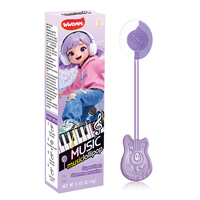 Sucette musicale en forme de guitare à conduction osseuse, bonbon dur sans sucre au goût naturel de fruits, jouet pour la vente en gros mondiale et les commandes en vrac