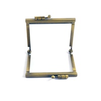 Grosir Bingkai Dompet Jahit Model Kiss Lock Logam Antik Warna Tembaga Poles & Berlapis Elektro 7.6*6.5cm Tersedia