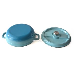 Casserole <span class=keywords><strong>en</strong></span> <span class=keywords><strong>fonte</strong></span> émaillée avec couvercle <span class=keywords><strong>en</strong></span> <span class=keywords><strong>fonte</strong></span> émaillée, Casserole de four néerlandais avec bec verseur - Product Image 6