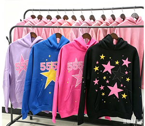 Sudadera con Capucha Oversize de Felpa Francesa 100% Algodón de Alta Calidad 2026 con Estampado 3D de Araña para Impresión Puff, Manga Larga y Cuello 555 - Product Image 1