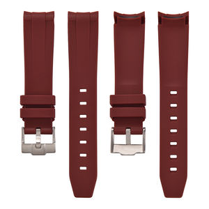 MZDTIMK Bracelets de Montre en Caoutchouc à Extrémité Incurvée 20 mm TPU Bracelets de Montre à Extrémité Incurvée en Silicone Remplacement pour Montre <span class=keywords><strong>Moon</strong></span> - Product Image 5