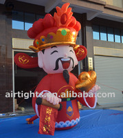 Décoration du Nouvel An chinois, ballon gonflable pas cher, Dieu de la fortune, dessin animé