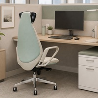 Chaise de direction à dossier haut au design moderne pour usage commercial en bureau