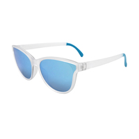 Vente en gros lunettes de soleil personnalisées sans BPA monture PC verres polarisés œil de chat pour femmes