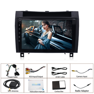 Navegación <span class=keywords><strong>Gps</strong></span> de pantalla táctil de 9 pulgadas <span class=keywords><strong>2</strong></span> Din Android Car Radio estéreo reproductor de vídeo para <span class=keywords><strong>Benz</strong></span> Clase <span class=keywords><strong>SLK</strong></span> 04-10 - Product Image 6