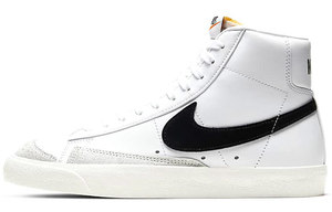 รองเท้าลำลองผู้หญิง Blazer Mid 77 รุ่นวินเทจ สีขาวดำ หนังแท้ หุ้มปลายเท้า พื้นยางกันกระแทก ใส่ได้ทุกฤดู - Product Image 1