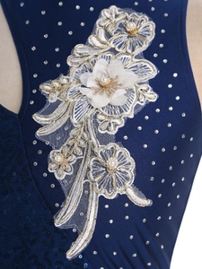 Womens Ballroom Competition Lyrical Dance Clothing <b>Crop</b> <b>Top</b> Costume For Classical Dance Waltz Stage Performance Competitions - Product Image 3