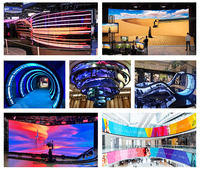 Module LED souple personnalisé haute luminosité, écran LED P2 P2.5 P3 P4 P5 P6, mur vidéo flexible, affichage LED tunnel pour la publicité