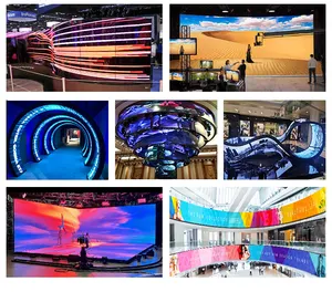 Hoge Helderheid Aangepaste Zachte Led Module Led Screen P2 P2.5 P3 P4 P5 P6 Flexibele Video Wall Led Tunnel Display voor Reclame