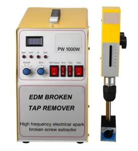 Removedor de torneira quebrada EDM portátil 1000W, parafuso de perfuração com haste de faísca EDM para remover torneiras quebradas