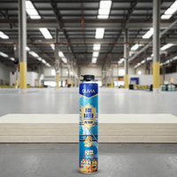 Adhésif en spray de qualité supérieure PF0 en mousse de polyuréthane ignifuge pour matériaux de construction ignifuges pour le collage des fenêtres
