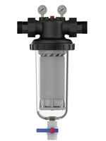 | Rétrolavage manuel |   Filtre à eau avec manomètre |   Maille en acier inoxydable de qualité alimentaire de 40 microns |   Préfiltre à eau à haut débit 10T/H |