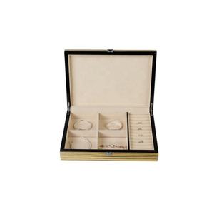 Boîte à bijoux en bois laqué de luxe, de haute qualité, avec logo personnalisé, rectangulaire, pour les voyages - Product Image 4