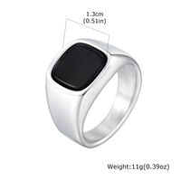 Bijoux de mode pour hommes, bagues en acier inoxydable vintage avec pierres œil de tigre et turquoise noire, pour streetwear, fête, cadeau