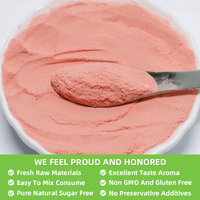Poudre de fraise certifiée biologique EU&NOP, saveur de boisson, poudre de jus de fraise instantanée, poudre de fraise