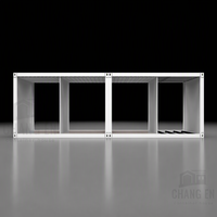 DYCE Maison conteneur de 20 pieds en panneaux sandwich d'acier préfabriqués, détachable et respirant, Micro-bureau moderne, Bâtiment modulaire 3D