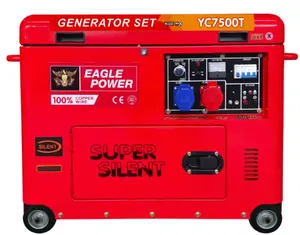 6kw6kvaポータブル可動スーパーサイレントディーゼル発電機