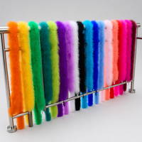 Boas en plumes de dinde miniatures de 2 m 50 g, bandes de plumes décoratives pour costumes de scène, accessoires de mariage et de fête