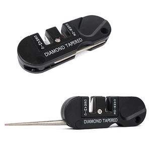 Diamond Tapered <b>Knife</b> <b>Sharpener</b> 80x27x10mm Stainless Steel Multifunction Outdoor Tool - Product Image 2