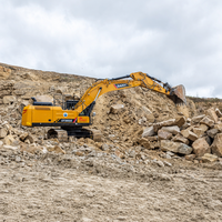 Excavatrice sur chenilles hydraulique SANY SY365 d'occasion de 36 tonnes, remise à neuf, moteur Isuzu, modèle 2020, capacité de la benne de 1,7 m³