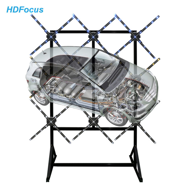 Holographic Custom 3*3 Advertising Display Advertisement Wall With Technology Wifi 3d Hologram Fan Led