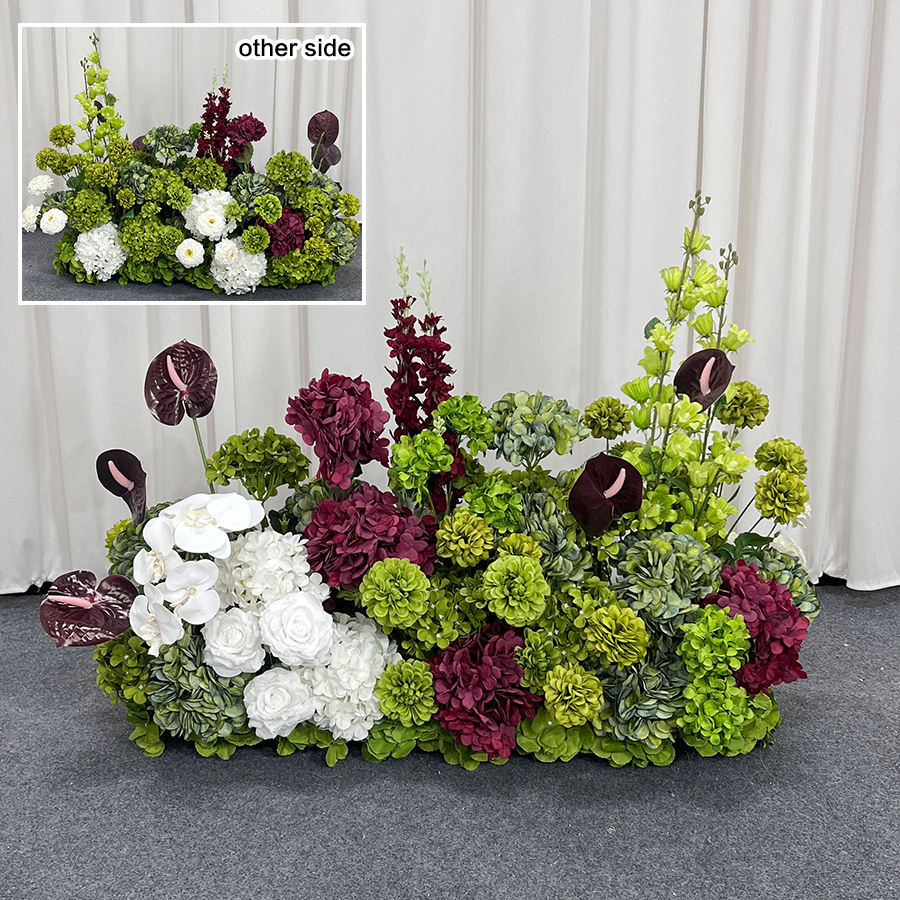 ผ้าปูโต๊ะลายดอกไม้ 2 แถว