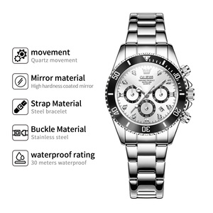 <span class=keywords><strong>Orologio</strong></span> al Quarzo OEM 5632 da Donna, <span class=keywords><strong>Quadrante</strong></span> <span class=keywords><strong>Verde</strong></span> Classico, Cassa in Acciaio Inossidabile, Impermeabile, Cronografo di Lusso per Affari - Product Image 3