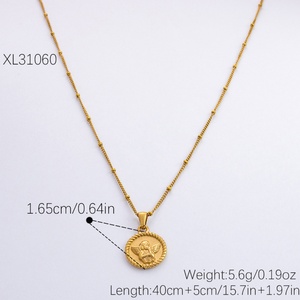 Collar de Acero Inoxidable con Colgante de Retrato de Ángel Personalizado y Moderno, Cadena para Clavícula, Estilo de Lujo Ligero para Fiesta - Product Image 6