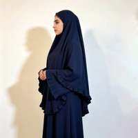 Ensemble Khimar Silent Tech pour femmes, crêpe mat, vêtements modestes, vêtements musulmans islamiques