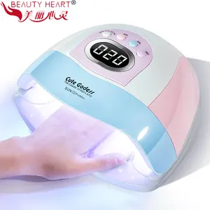 Vẻ đẹp trái tim sơn móng tay nhanh chóng Máy sấy 45 miếng marca rồng Nail LED Đèn