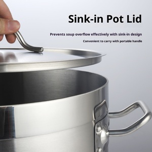 Tianxing thương mại súp Xô Cảm ứng Composite dưới thép không gỉ lớn súp kho chậu cho nhà hàng - Product Image 2