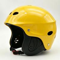 Casque de sécurité demi-visage avec coussinets de protection auriculaire intégrés pour sports nautiques, rafting, drifthing, marche sur l'eau, sauvetage