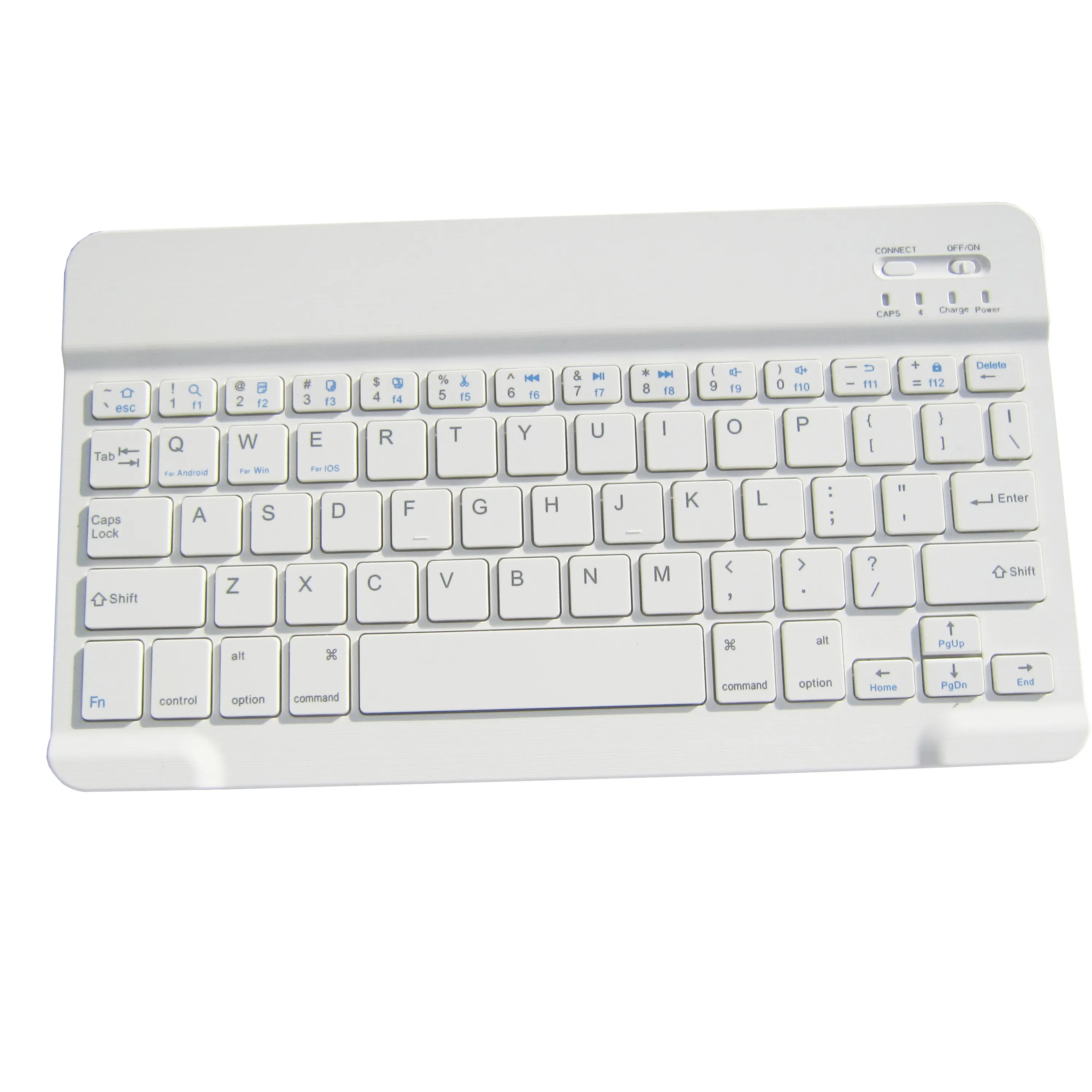 10.1" Multi-Device Wireless Bluetooth Keyboard with Type-C Charging Port for iPad Tablet Laptop Phone Windows iOS Android