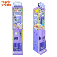 Machine à griffes de table Funpark, à monnayeur, attrape-cadeaux, jeu d'arcade avec éclairage LED clignotant pour zone de jeux pour enfants