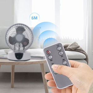 Tabletop Electric <b>Fan</b> 8 Inch Remote Control Shaking <b>Head</b> Air Circulator For Home Dormitory Bedroom Use - Product Image 1
