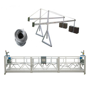 Plateforme <span class=keywords><strong>de</strong></span> travail suspendue électrique au design moderne pour le <span class=keywords><strong>nettoyage</strong></span> des fenêtres, <span class=keywords><strong>en</strong></span> alliage d'aluminium, <span class=keywords><strong>hauteur</strong></span> <span class=keywords><strong>de</strong></span> levage <span class=keywords><strong>de</strong></span> 200 m, certifiée ISO9001 - Product Image 1