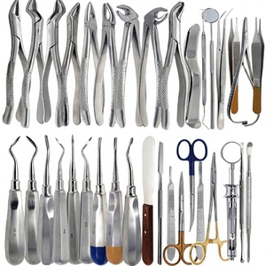Kit d'instruments chirurgicaux dentaires professionnels en acier inoxydable BK Industries, 86 pièces : forceps, élévateurs, détartreurs, miroir - Product Image 1