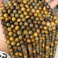 Perles rondes en pierres précieuses naturelles en vrac, 4mm-12mm, Agate Paon, perles en vrac, brin de 15 pouces pour la production d'accessoires de bijouterie