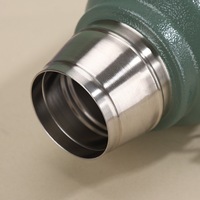 Botol Air Yerba Mate 1L untuk Luar Ruangan, Termos Vakum Dinding Ganda, Tumbler Stainless Steel untuk Berkemah, Tahan Panas 12-24 Jam