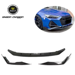 Lèvre avant en carbone RS6 C8 Avant, séparateurs de pare-chocs avant pour Audi <span class=keywords><strong>RS7</strong></span> 2019-23 - Product Image 1