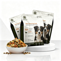 Nourriture pour animaux de compagnie en gros de l'usine FDA, flocons de viande riches en protéines, nourriture sèche pour chiens, livraison rapide